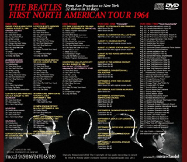 THE BEATLES-FIRST NORTH AMERICAN TOUR 1964 【3CD+2DVD】