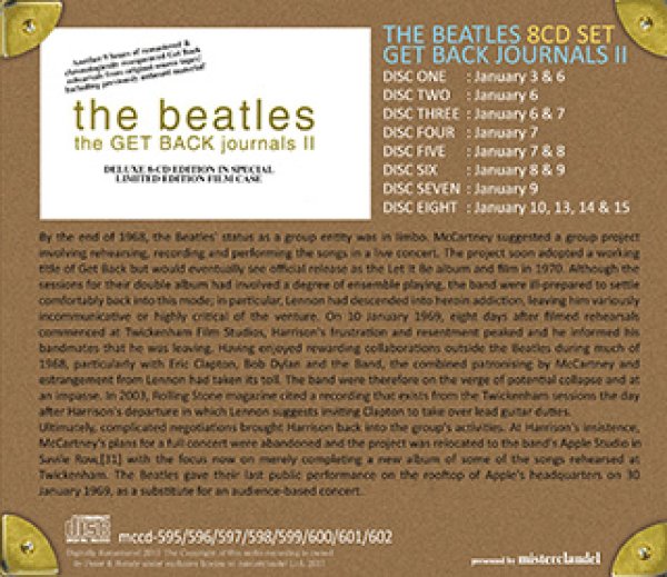 THE BEATLES-GET BACK JOURNALS II 【8CD】