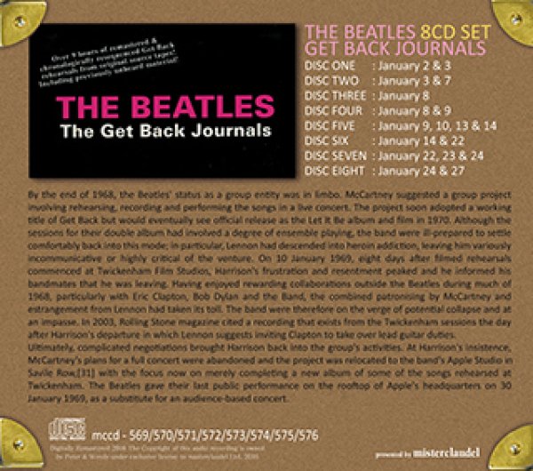 THE BEATLES-GET BACK JOURNALS 【8CD】