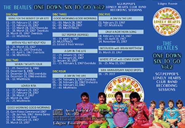 THE BEATLES-ONE DOWN, SIX TO GO Vol.2 【5CD】