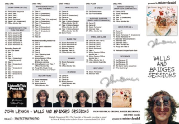 John Lennon-WALLS AND BRIDGES SESSIONS 【5CD】