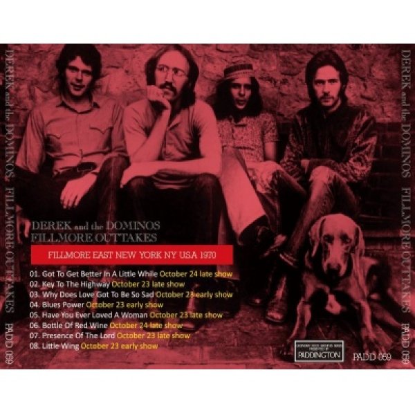 DEREK AND THE DOMINOS / FILLMORE OUTTAKES 【CD】